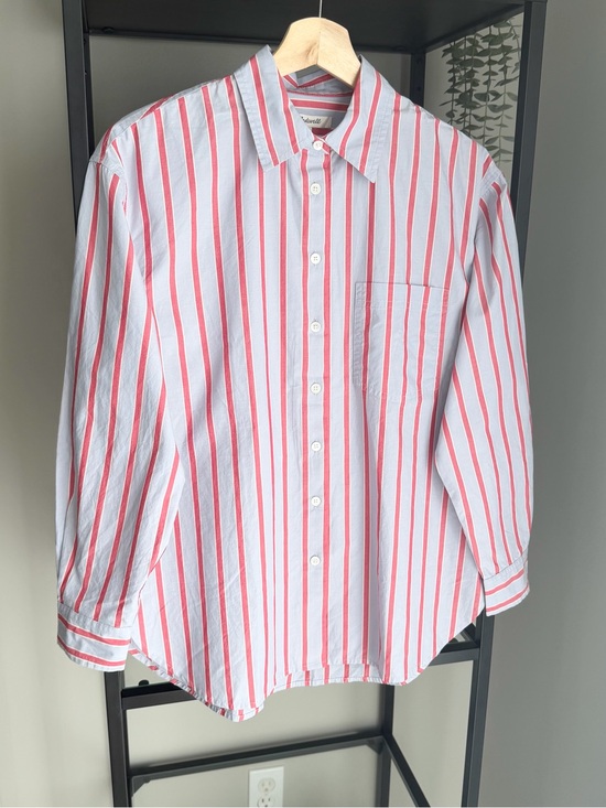 Madewell Tops - NWT Madewell The Easy Button Up Striped Shirt in Poplin